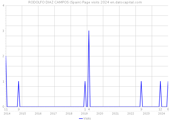 RODOLFO DIAZ CAMPOS (Spain) Page visits 2024 