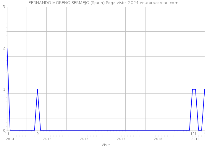 FERNANDO MORENO BERMEJO (Spain) Page visits 2024 