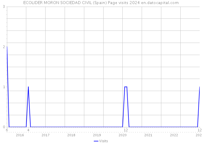 ECOLIDER MORON SOCIEDAD CIVIL (Spain) Page visits 2024 