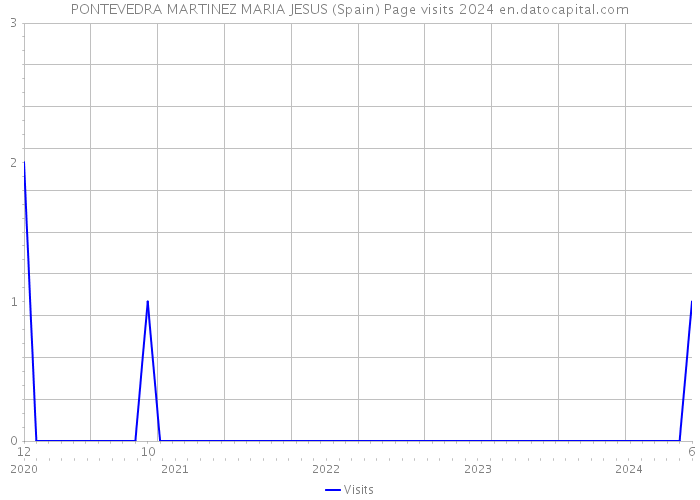 PONTEVEDRA MARTINEZ MARIA JESUS (Spain) Page visits 2024 