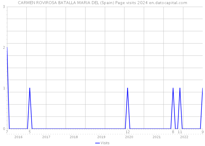 CARMEN ROVIROSA BATALLA MARIA DEL (Spain) Page visits 2024 