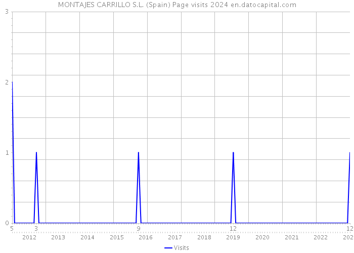 MONTAJES CARRILLO S.L. (Spain) Page visits 2024 