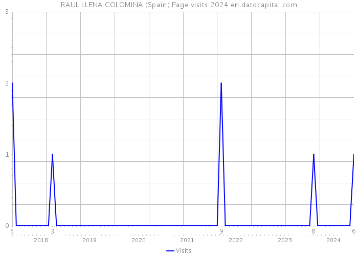 RAUL LLENA COLOMINA (Spain) Page visits 2024 