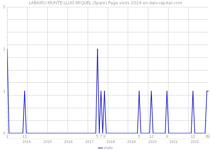 LABAIRU MUNTE LLUIS MIQUEL (Spain) Page visits 2024 