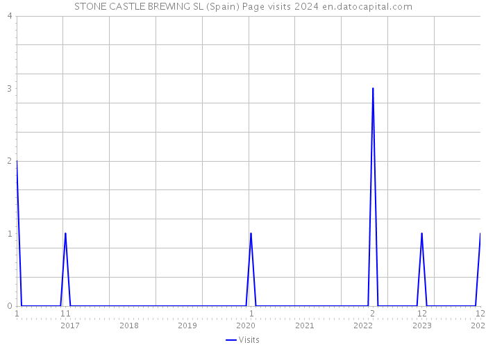 STONE CASTLE BREWING SL (Spain) Page visits 2024 