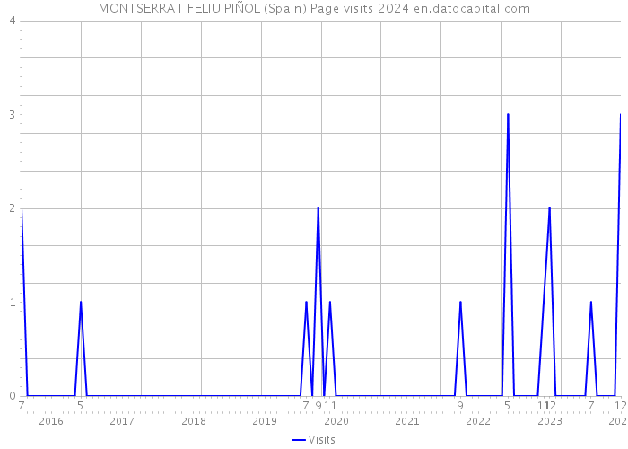 MONTSERRAT FELIU PIÑOL (Spain) Page visits 2024 