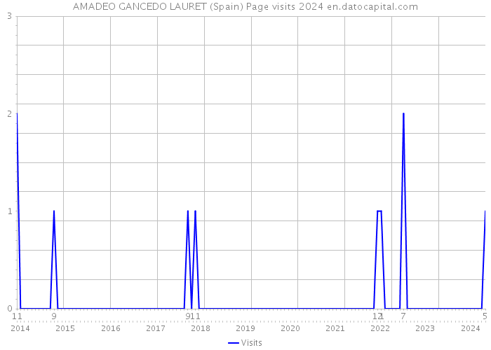 AMADEO GANCEDO LAURET (Spain) Page visits 2024 