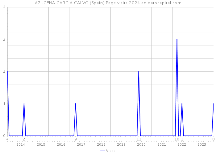 AZUCENA GARCIA CALVO (Spain) Page visits 2024 