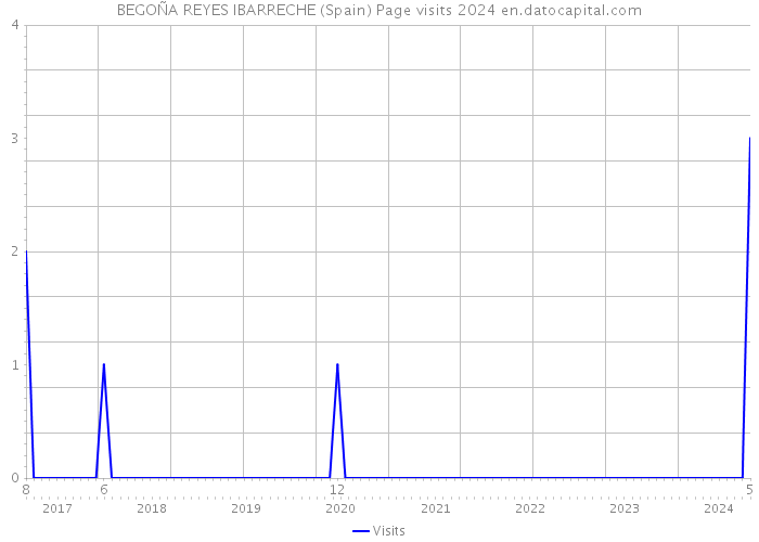 BEGOÑA REYES IBARRECHE (Spain) Page visits 2024 