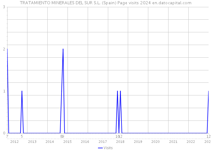 TRATAMIENTO MINERALES DEL SUR S.L. (Spain) Page visits 2024 