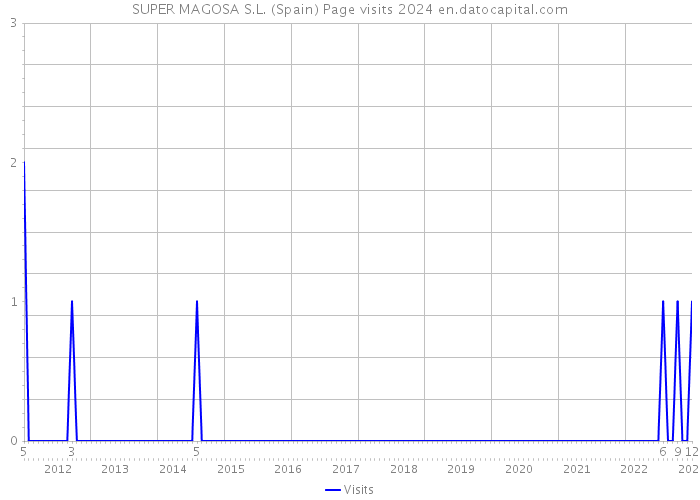 SUPER MAGOSA S.L. (Spain) Page visits 2024 