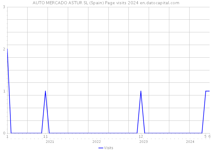 AUTO MERCADO ASTUR SL (Spain) Page visits 2024 