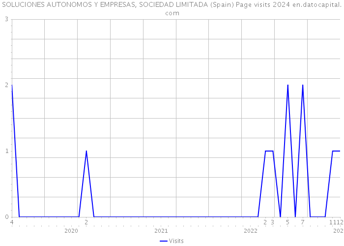 SOLUCIONES AUTONOMOS Y EMPRESAS, SOCIEDAD LIMITADA (Spain) Page visits 2024 