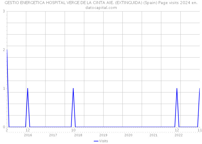 GESTIO ENERGETICA HOSPITAL VERGE DE LA CINTA AIE. (EXTINGUIDA) (Spain) Page visits 2024 
