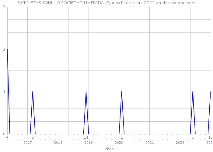 BICICLETAS BONILLO SOCIEDAD LIMITADA (Spain) Page visits 2024 