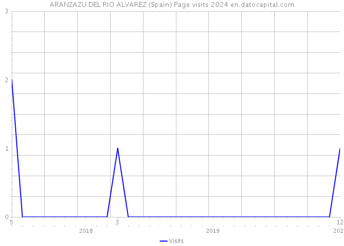 ARANZAZU DEL RIO ALVAREZ (Spain) Page visits 2024 