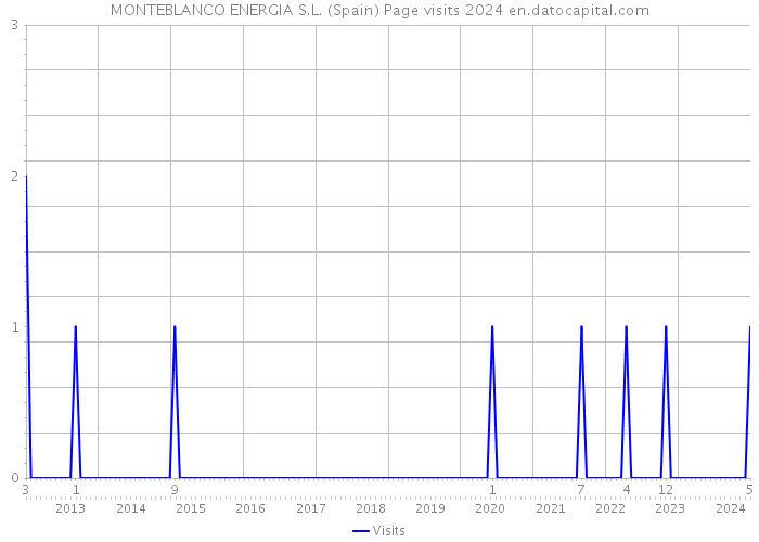 MONTEBLANCO ENERGIA S.L. (Spain) Page visits 2024 