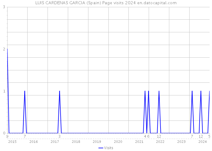 LUIS CARDENAS GARCIA (Spain) Page visits 2024 