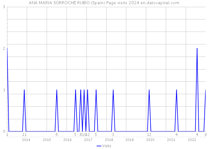 ANA MARIA SORROCHE RUBIO (Spain) Page visits 2024 