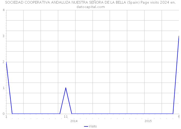 SOCIEDAD COOPERATIVA ANDALUZA NUESTRA SEÑORA DE LA BELLA (Spain) Page visits 2024 