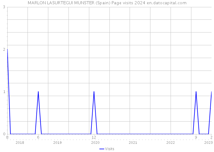 MARLON LASURTEGUI MUNSTER (Spain) Page visits 2024 