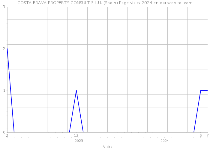 COSTA BRAVA PROPERTY CONSULT S.L.U. (Spain) Page visits 2024 