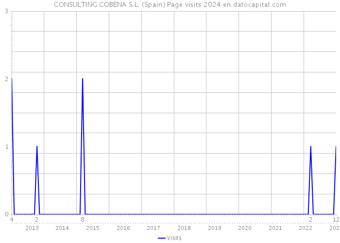 CONSULTING COBENA S.L. (Spain) Page visits 2024 