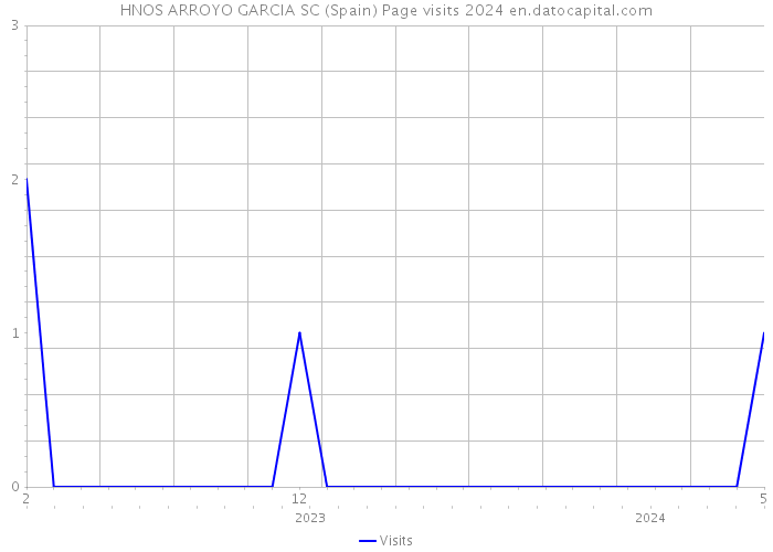 HNOS ARROYO GARCIA SC (Spain) Page visits 2024 