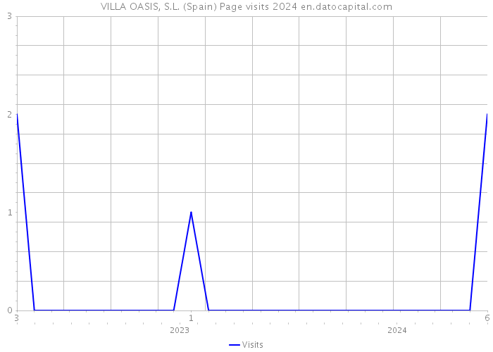 VILLA OASIS, S.L. (Spain) Page visits 2024 