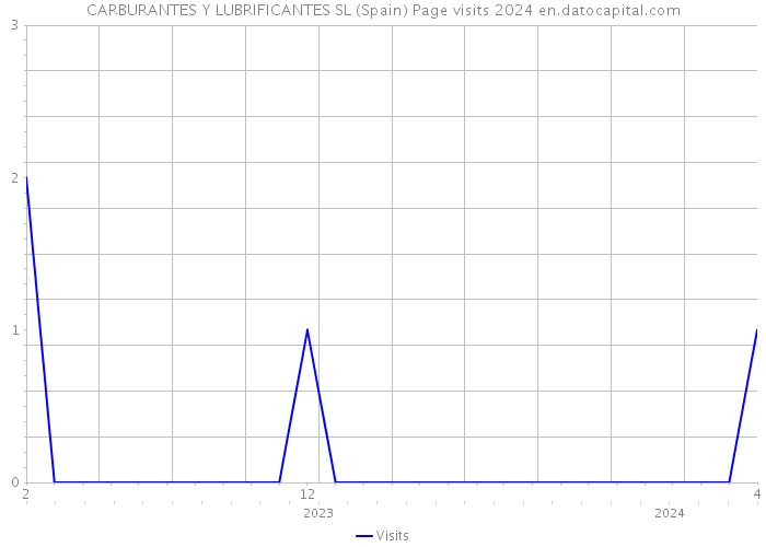 CARBURANTES Y LUBRIFICANTES SL (Spain) Page visits 2024 