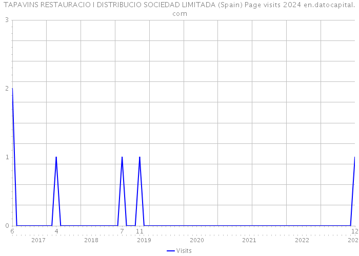 TAPAVINS RESTAURACIO I DISTRIBUCIO SOCIEDAD LIMITADA (Spain) Page visits 2024 