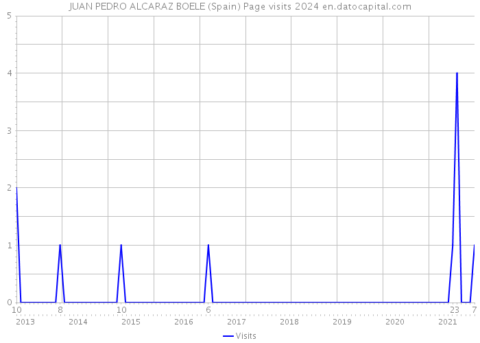 JUAN PEDRO ALCARAZ BOELE (Spain) Page visits 2024 