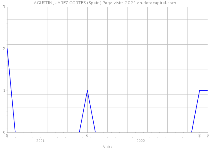 AGUSTIN JUAREZ CORTES (Spain) Page visits 2024 