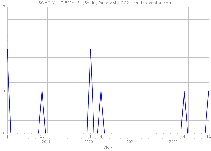 SOHO MULTIESPAI SL (Spain) Page visits 2024 