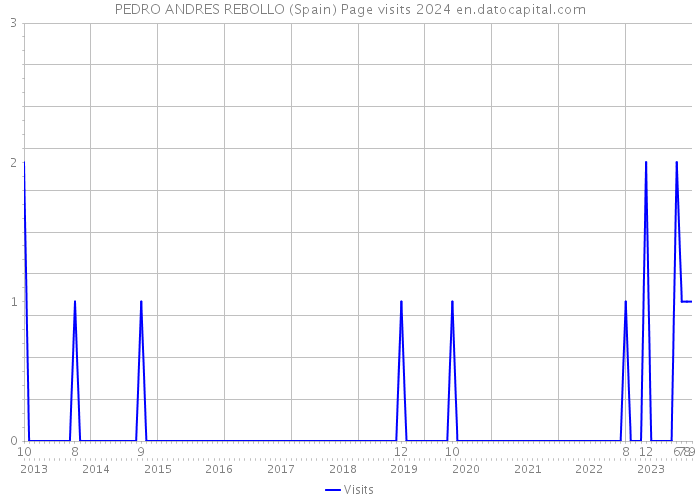 PEDRO ANDRES REBOLLO (Spain) Page visits 2024 