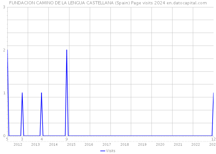 FUNDACION CAMINO DE LA LENGUA CASTELLANA (Spain) Page visits 2024 