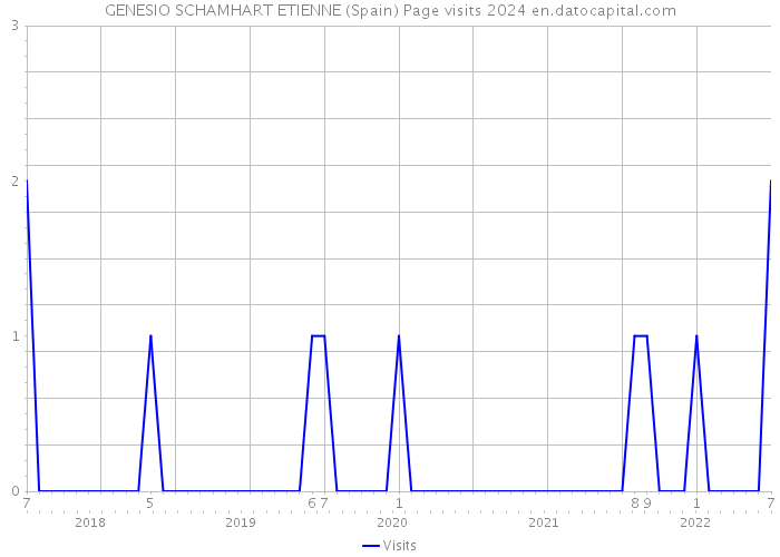 GENESIO SCHAMHART ETIENNE (Spain) Page visits 2024 