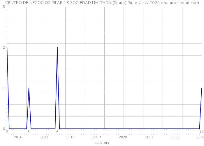 CENTRO DE NEGOCIOS PILAR 16 SOCIEDAD LIMITADA (Spain) Page visits 2024 