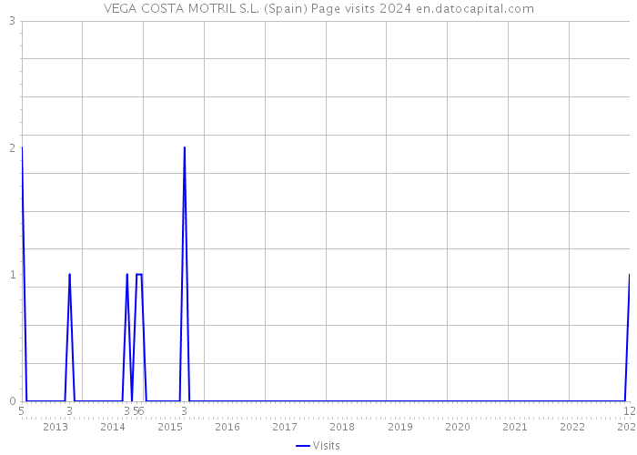 VEGA COSTA MOTRIL S.L. (Spain) Page visits 2024 