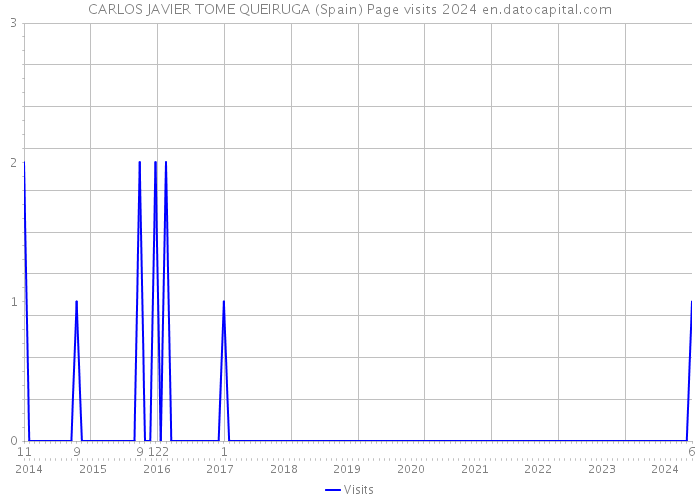 CARLOS JAVIER TOME QUEIRUGA (Spain) Page visits 2024 