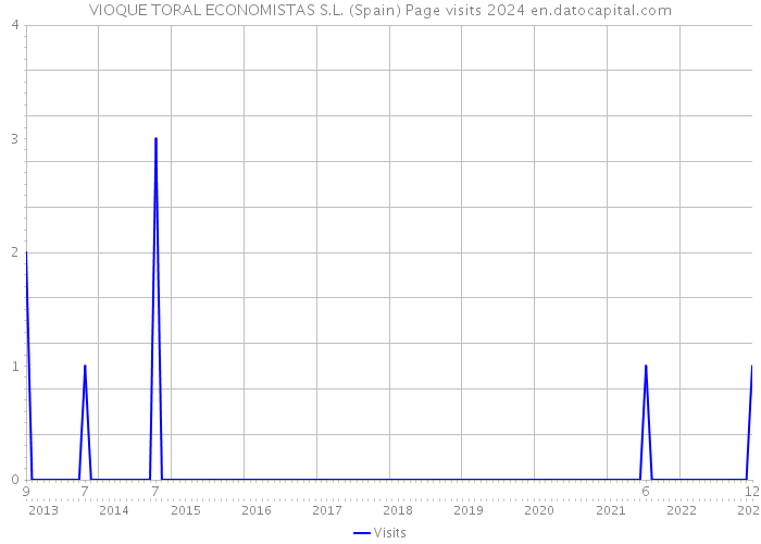 VIOQUE TORAL ECONOMISTAS S.L. (Spain) Page visits 2024 