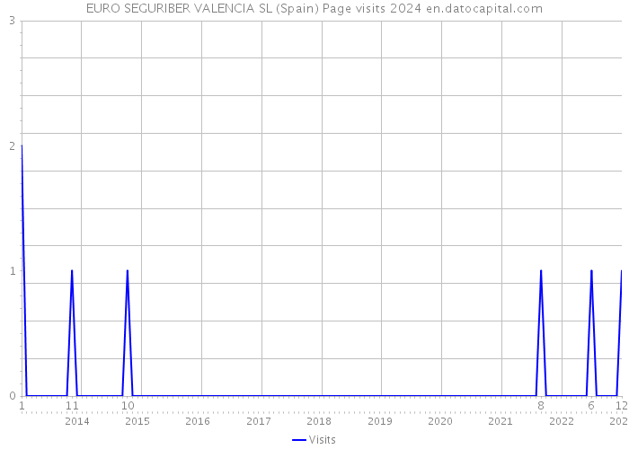 EURO SEGURIBER VALENCIA SL (Spain) Page visits 2024 