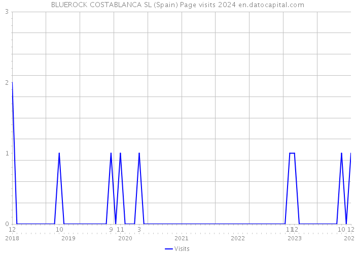 BLUEROCK COSTABLANCA SL (Spain) Page visits 2024 