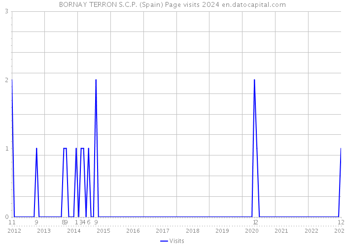 BORNAY TERRON S.C.P. (Spain) Page visits 2024 