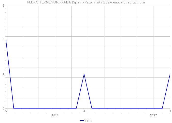 PEDRO TERMENON PRADA (Spain) Page visits 2024 