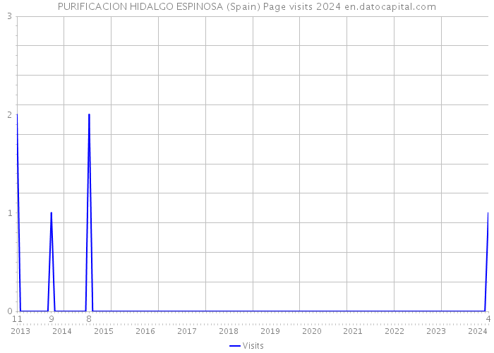 PURIFICACION HIDALGO ESPINOSA (Spain) Page visits 2024 