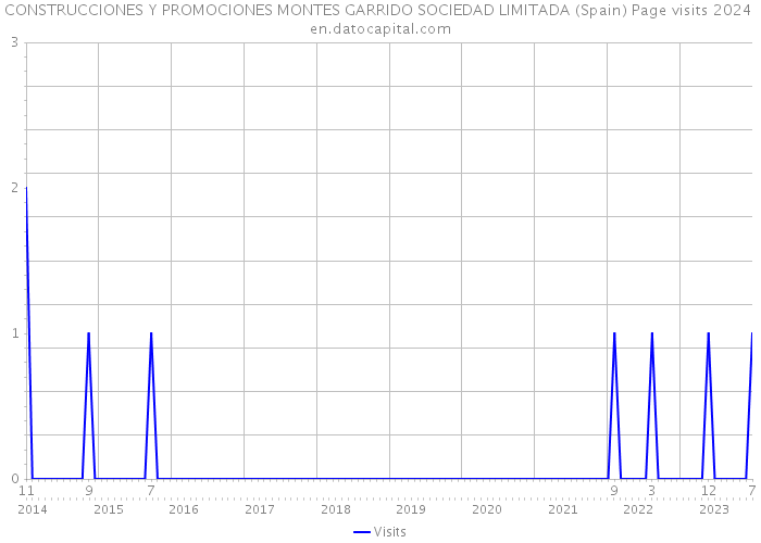 CONSTRUCCIONES Y PROMOCIONES MONTES GARRIDO SOCIEDAD LIMITADA (Spain) Page visits 2024 