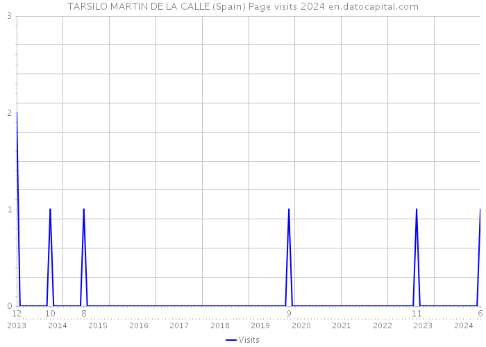 TARSILO MARTIN DE LA CALLE (Spain) Page visits 2024 