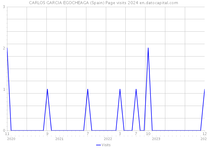 CARLOS GARCIA EGOCHEAGA (Spain) Page visits 2024 