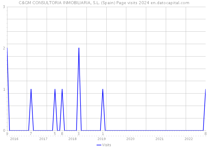 C&GM CONSULTORIA INMOBILIARIA, S.L. (Spain) Page visits 2024 